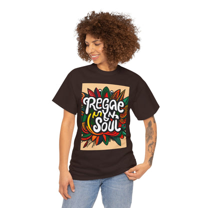 Reggae inna Yuh Soul Unisex Heavy Cotton Tee