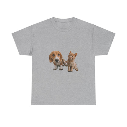 Furry Friends Pet Lovers Unisex Heavy Cotton Tee