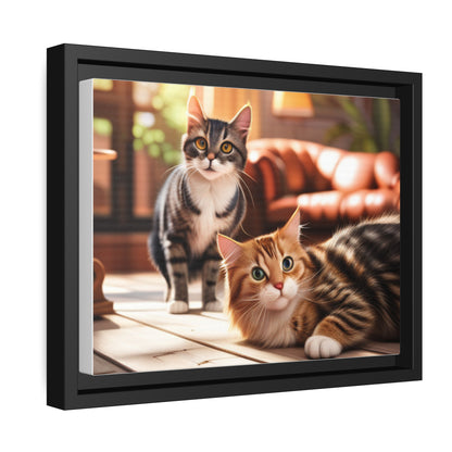 Modern Matte Canvas: Black Frame for Timeless Style