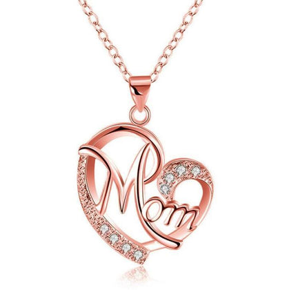 Heart-Shaped Diamond Necklace | Mother's Day Gift