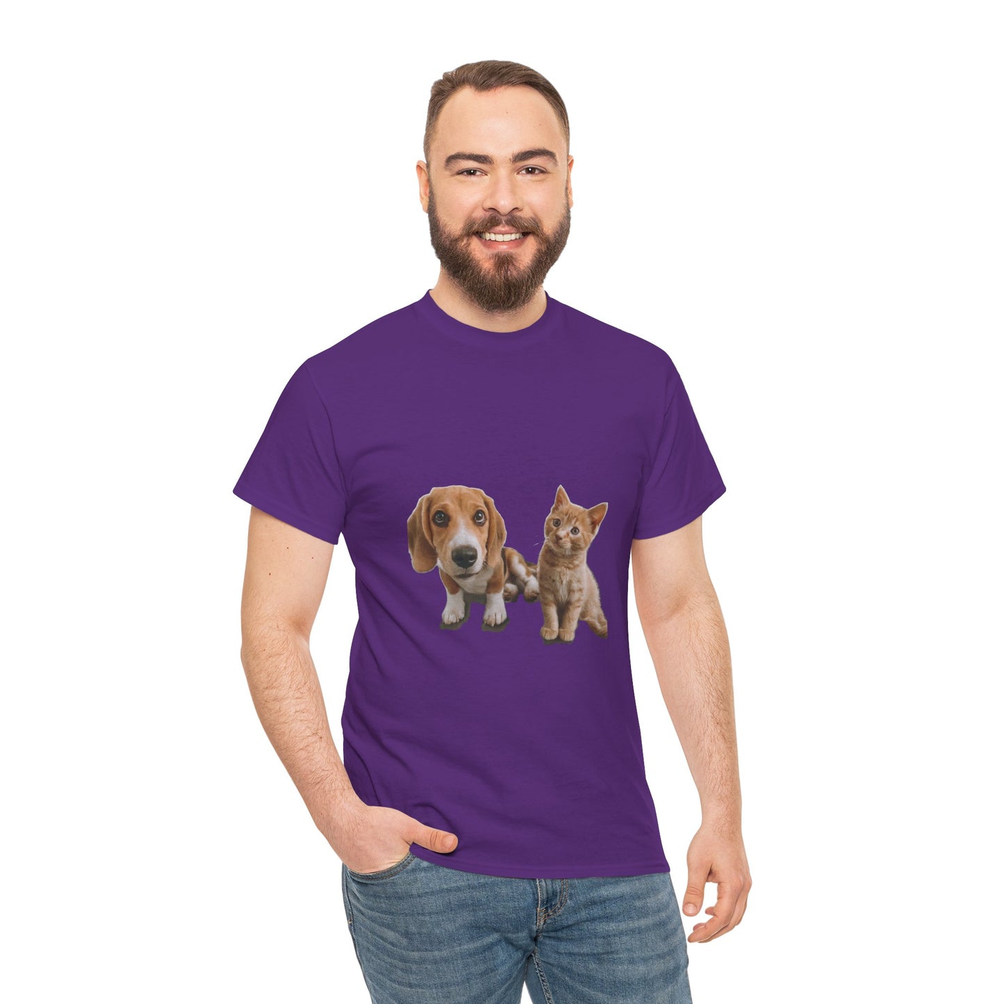 Furry Friends Pet Lovers Unisex Heavy Cotton Tee