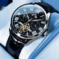 Men's Fashion Watch – Sleek Steel & Leather Design