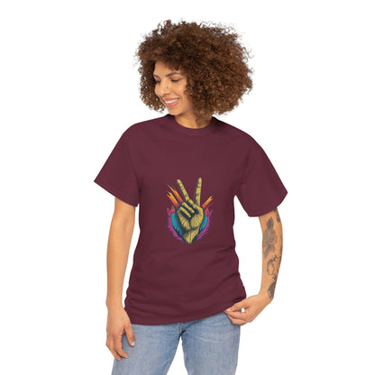 two fingers Unisex Heavy Cotton Tee