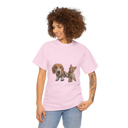 Furry Friends Pet Lovers Unisex Heavy Cotton Tee