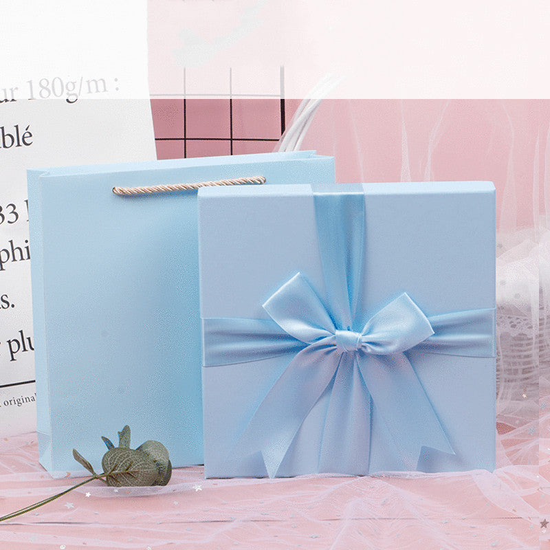 Caja de bufanda de seda para camisa con lazo de regalo para el día de la madre