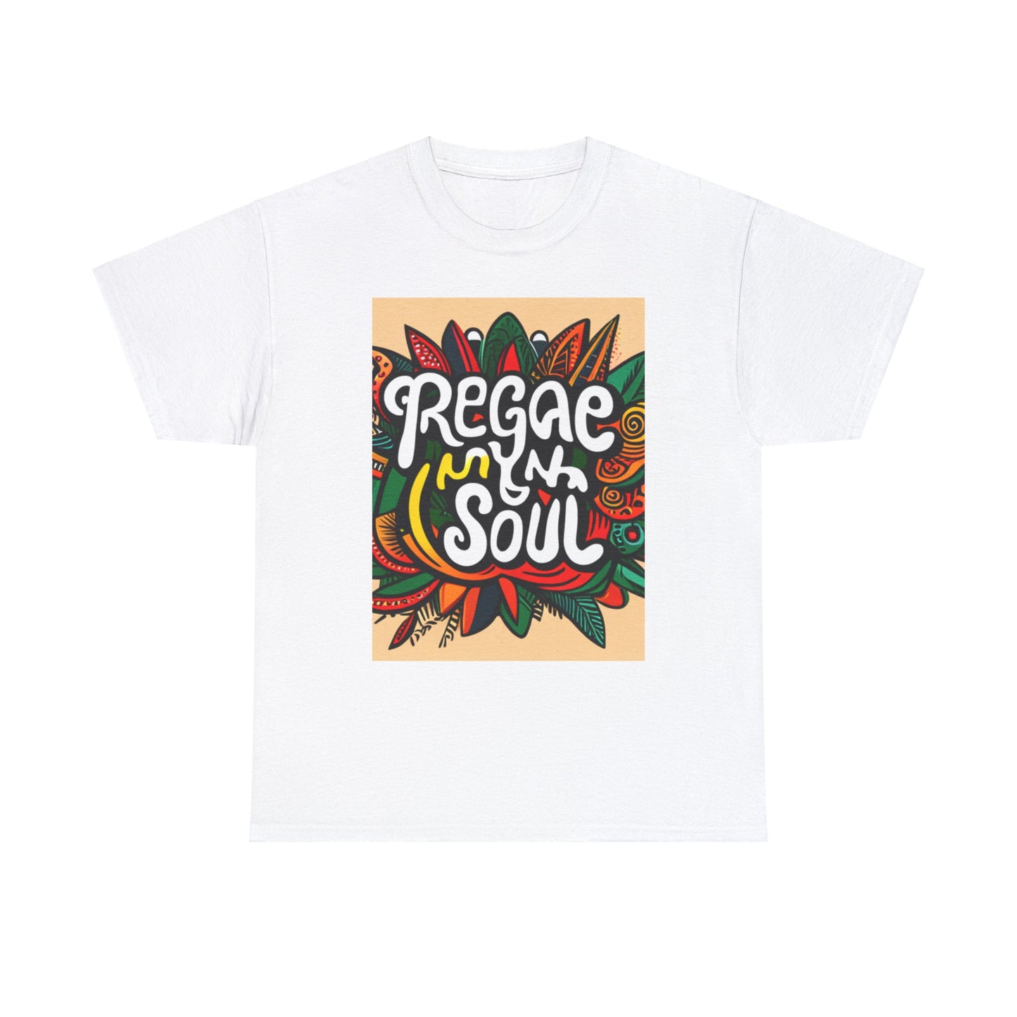 Reggae inna Yuh Soul Unisex Heavy Cotton Tee