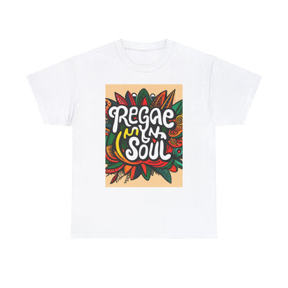 Reggae inna Yuh Soul Unisex Heavy Cotton Tee