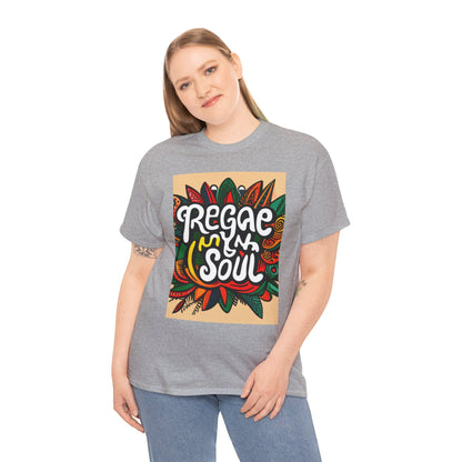 Reggae inna Yuh Soul Unisex Heavy Cotton Tee