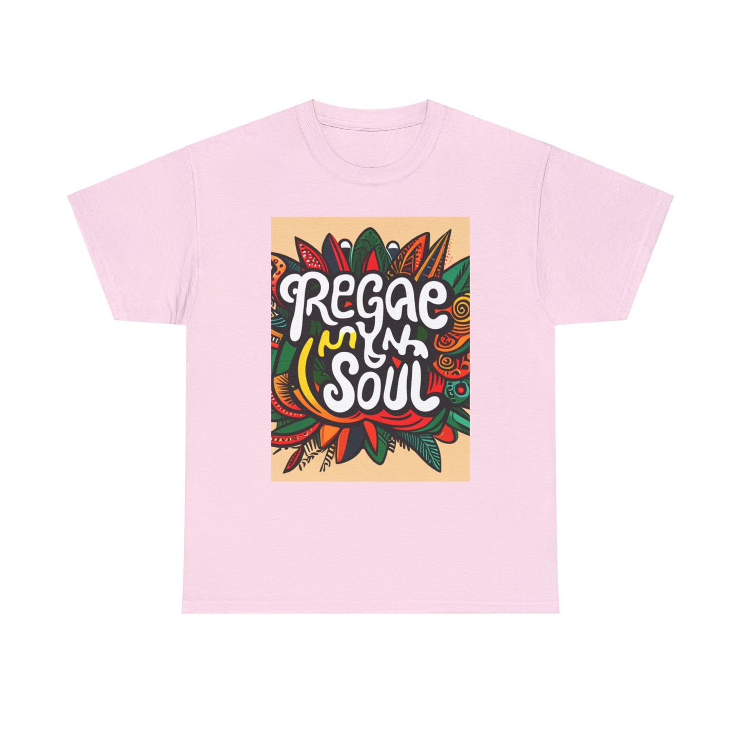 Reggae inna Yuh Soul Unisex Heavy Cotton Tee