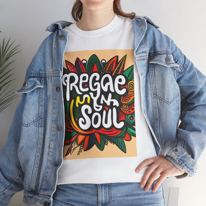 Reggae inna Yuh Soul Unisex Heavy Cotton Tee