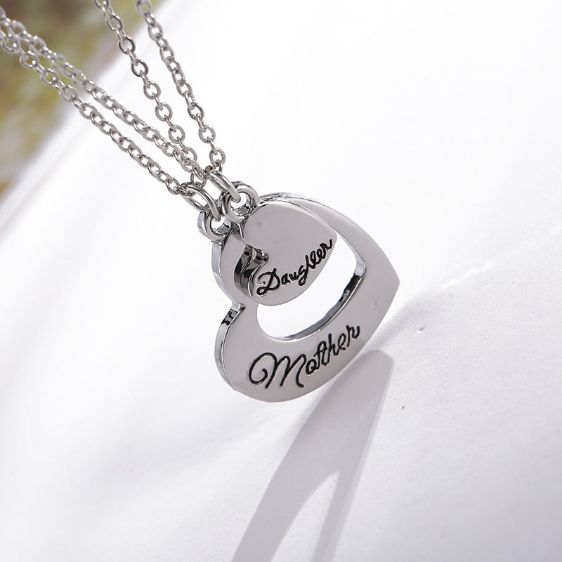 Mother's Day Love Necklace Set Mom Heart Necklace