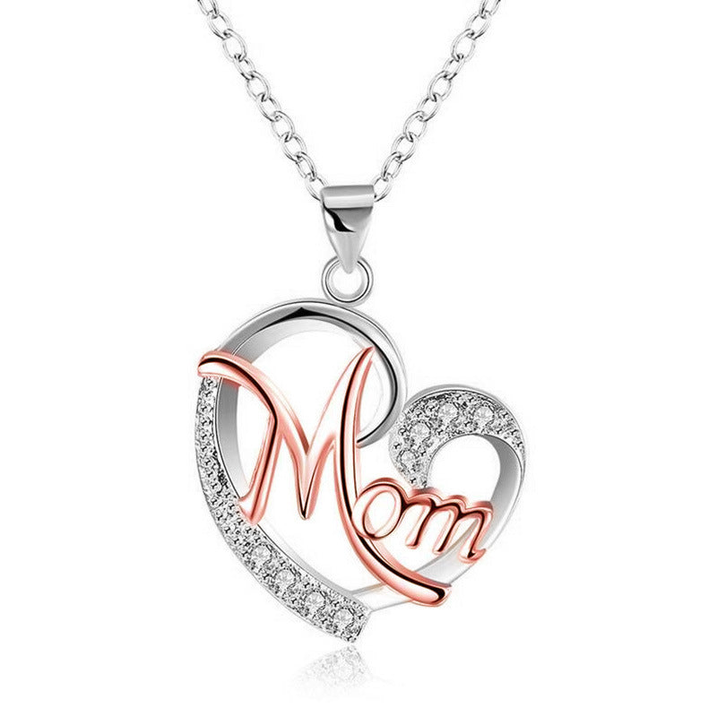 Heart-Shaped Diamond Necklace | Mother's Day Gift