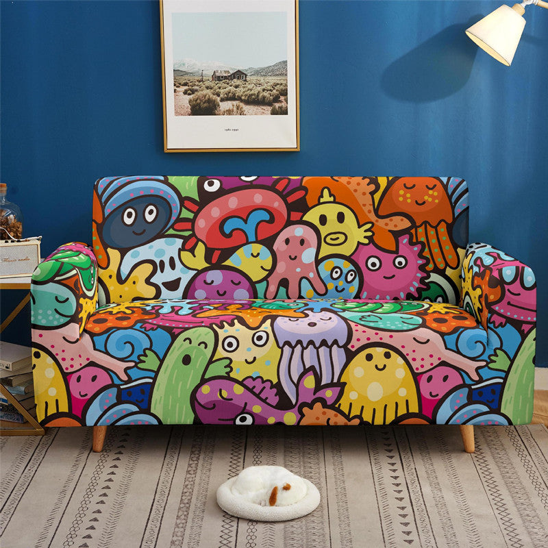 Elastic sofa cover cushion