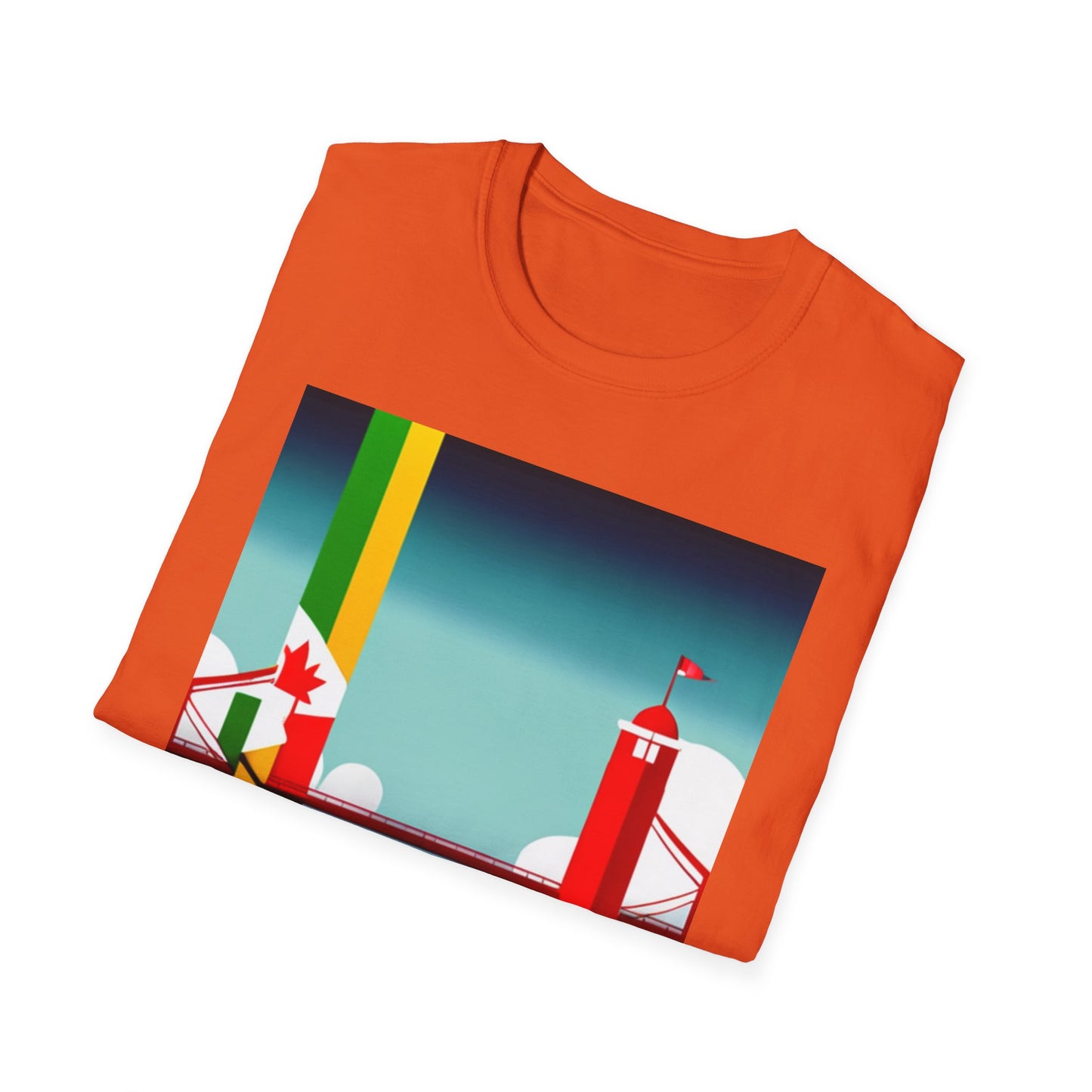 Jamaica Canada Split Flag T-Shirt | Dual Heritage Tee