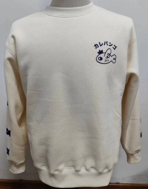 SOUKA: Embroidered long-sleeve thick sweater-3