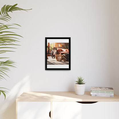 Modern Matte Canvas: Black Frame for Timeless Style