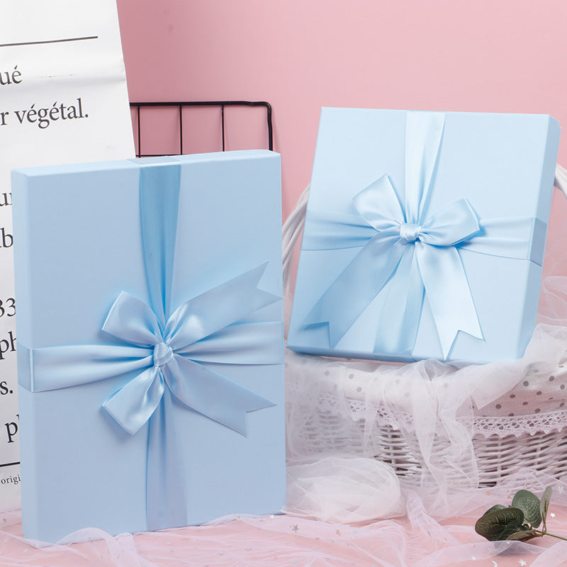 Caja de bufanda de seda para camisa con lazo de regalo para el día de la madre