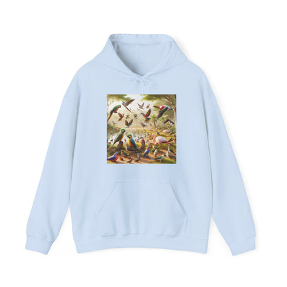 Unisex Hooded Sweatshirt - Birds of a Feather Flock Together Design hoodie