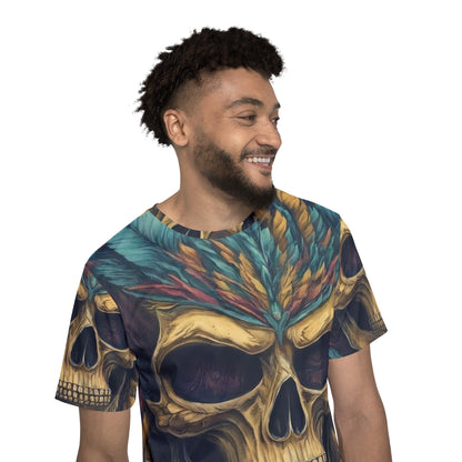 scull print Men's Sports  t-shirt Jersey