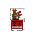 Christmas wooden calendar ornaments