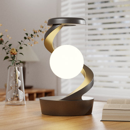 Rotating Moon Desk Lamp – Wireless Charging & Sensor Control