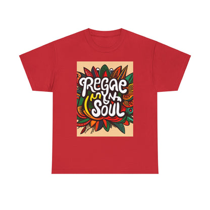 Reggae inna Yuh Soul Unisex Heavy Cotton Tee