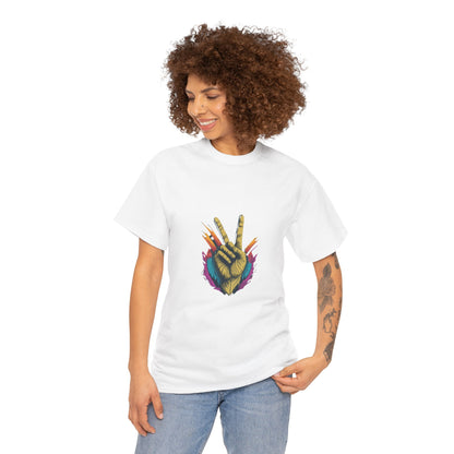 two fingers Unisex Heavy Cotton Tee