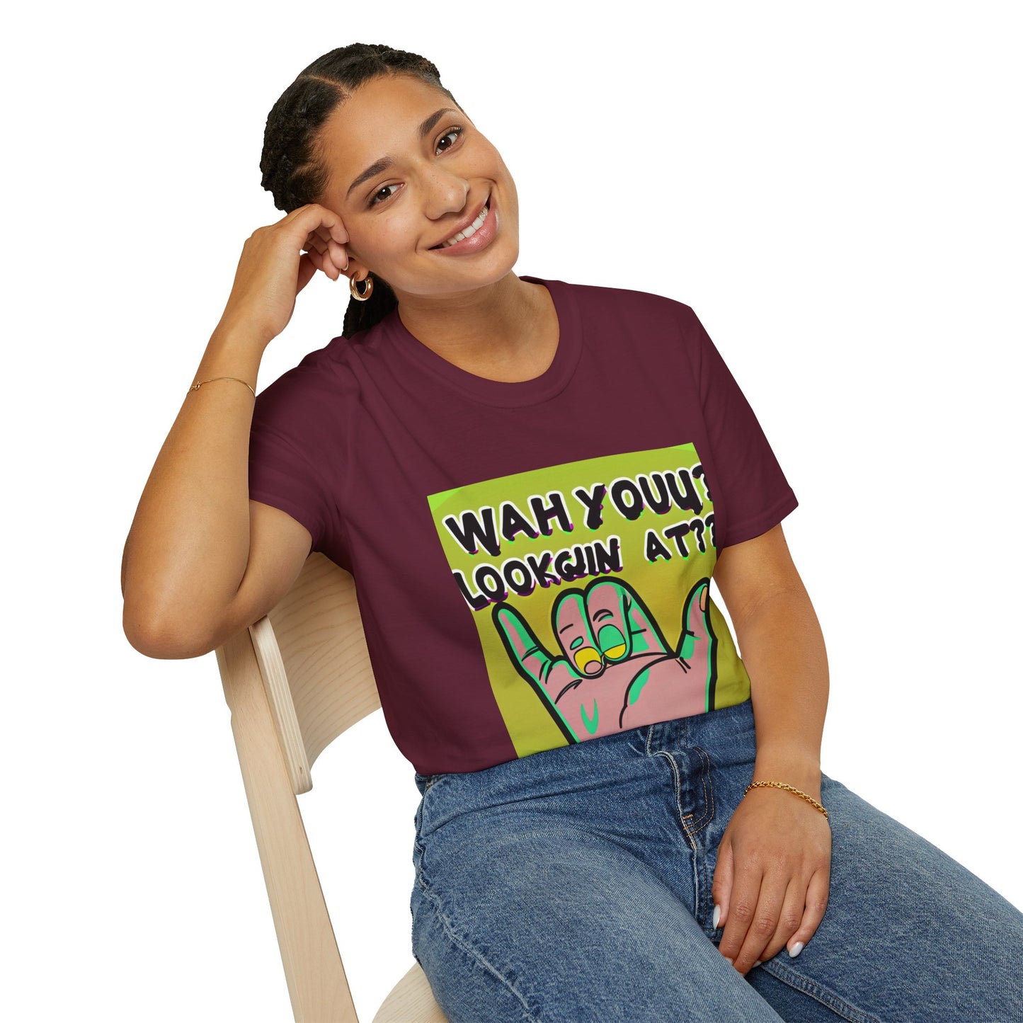 Wah Yuh Lookin At Unisex Softstyle T-Shirt