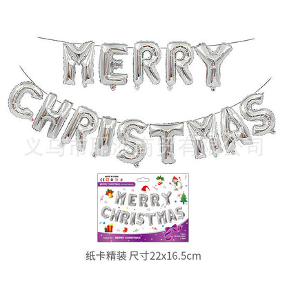 Christmas decoration aluminum film balloon