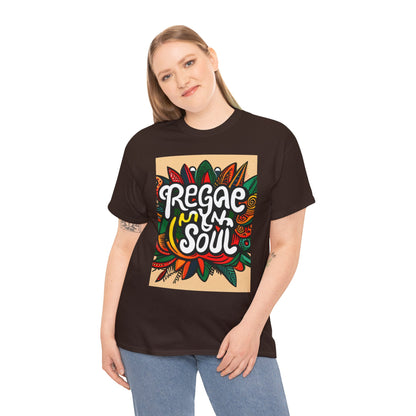 Reggae inna Yuh Soul Unisex Heavy Cotton Tee