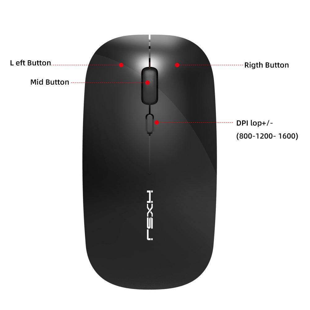 M60 Rechargeable Wireless Mouse Mute Mouse