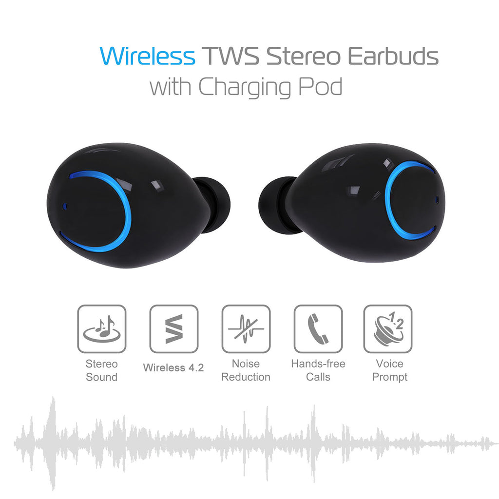 Wireless TWS Stereo Earbuds