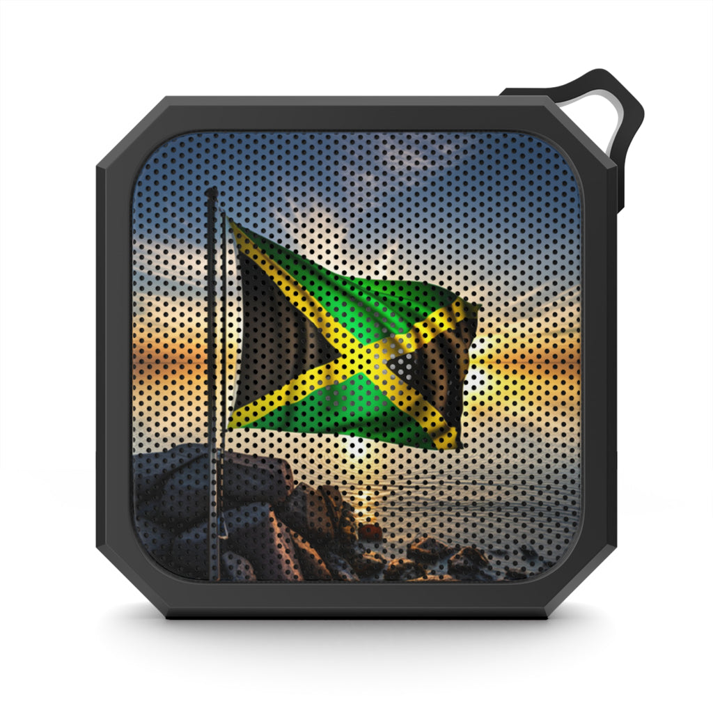 Affordable Blackwater Outdoor Jamaican Bluetooth Speaker. Portable, waterproof, and offers great sound quality for outdoor adventures.