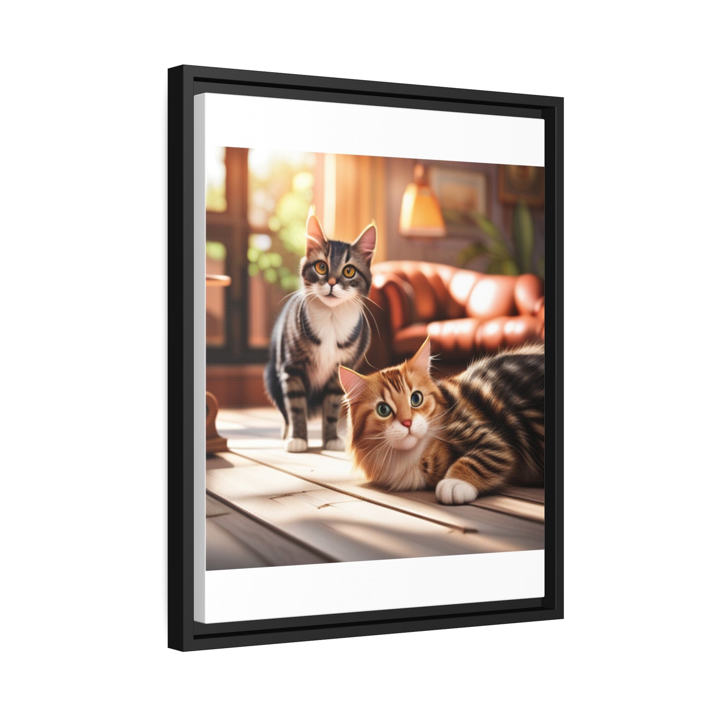 Modern Matte Canvas: Black Frame for Timeless Style