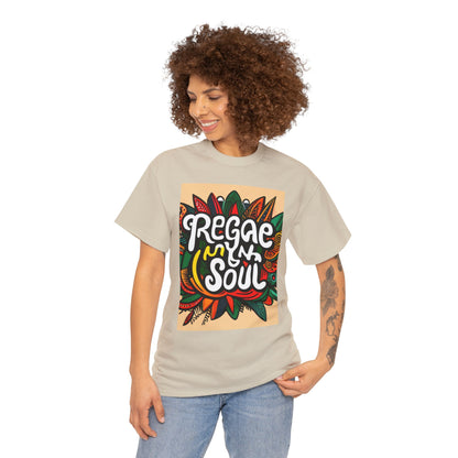 Reggae inna Yuh Soul Unisex Heavy Cotton Tee