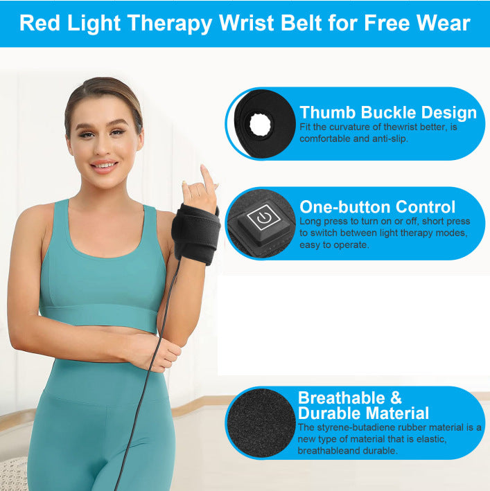 Red Light Physical Therapy Band Infrared Heating Physiotherapy Sports Sprain
