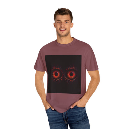 Halloween Unisex T-shirt with Scary Eyes Design