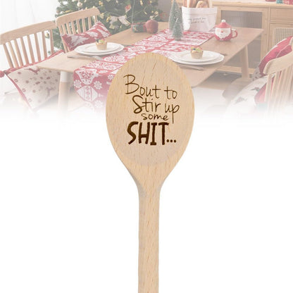 Funny Spoon Wooden Christmas Gift