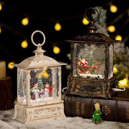 Christmas Crystal Ball Music Box Decoration