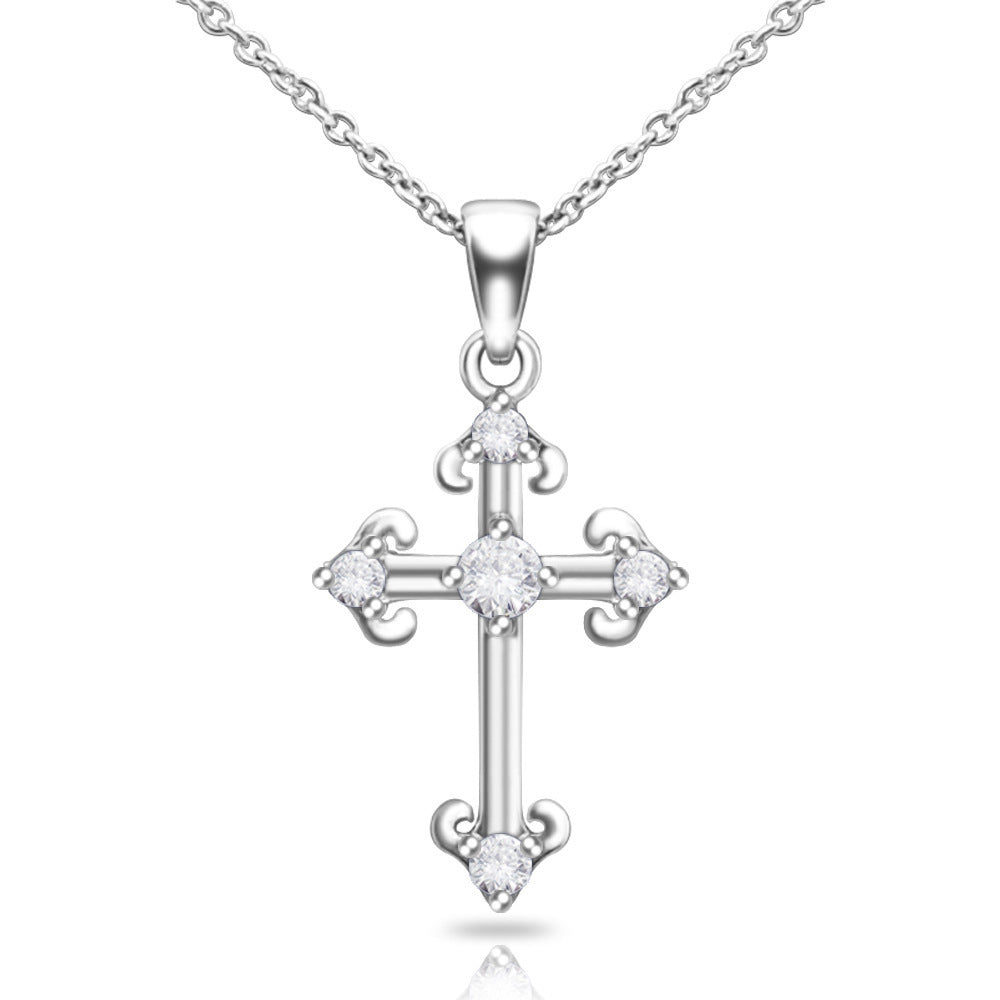 Gift Cross Diamond Necklace Mother's Day Thanksgiving Jewelry