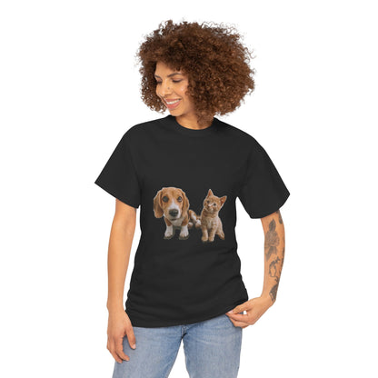 Furry Friends Pet Lovers Unisex Heavy Cotton Tee