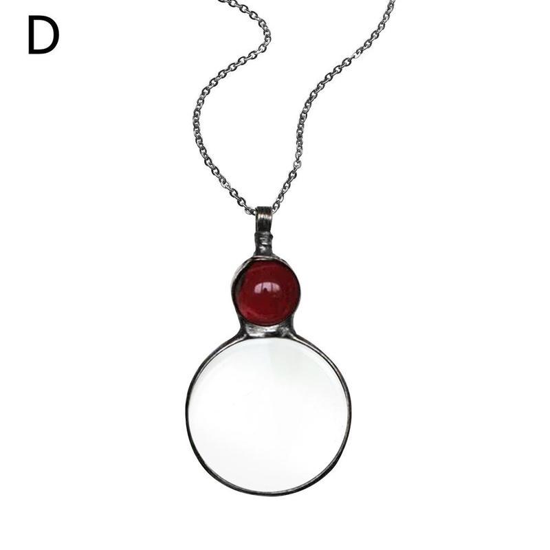 New Mother's Day Magnifying Glass Pendant Necklace