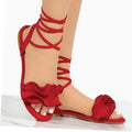 best Fashion Plus Size Flower Flat Sandals Ladies Sandals 0 shop online at M2K Trends for