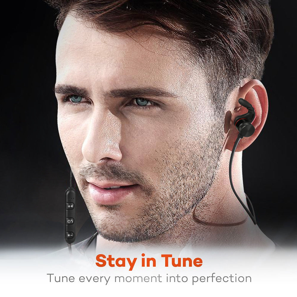 Compatible with Apple , Magnetic Handsfree Mobile Phone Bluetooth Cvc Noise Cancelling Headset 900 Earbuds For Lg