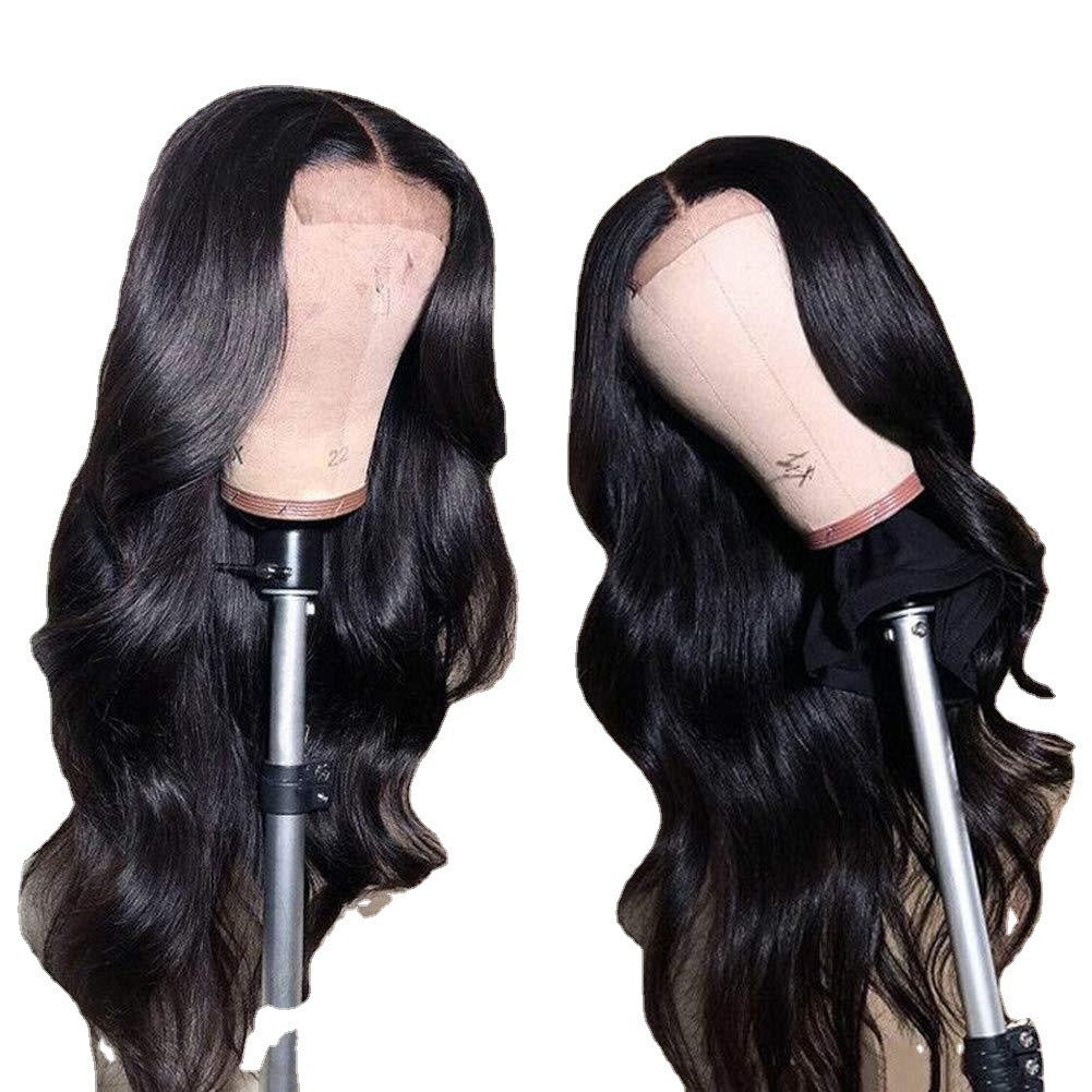 Premium Black Wig with Oblique Bangs for Women - Heat Resistant Synthetic Hair | M2K Trends