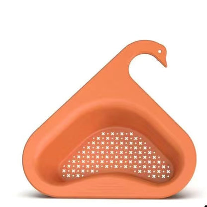 Swan Drain Basket for Kitchen Sink - Wet and Dry Separation