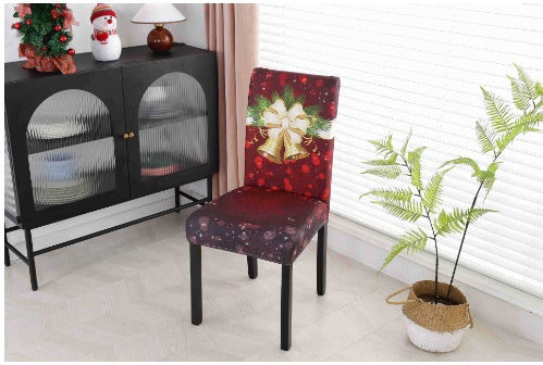 Christmas universal elastic chair cover