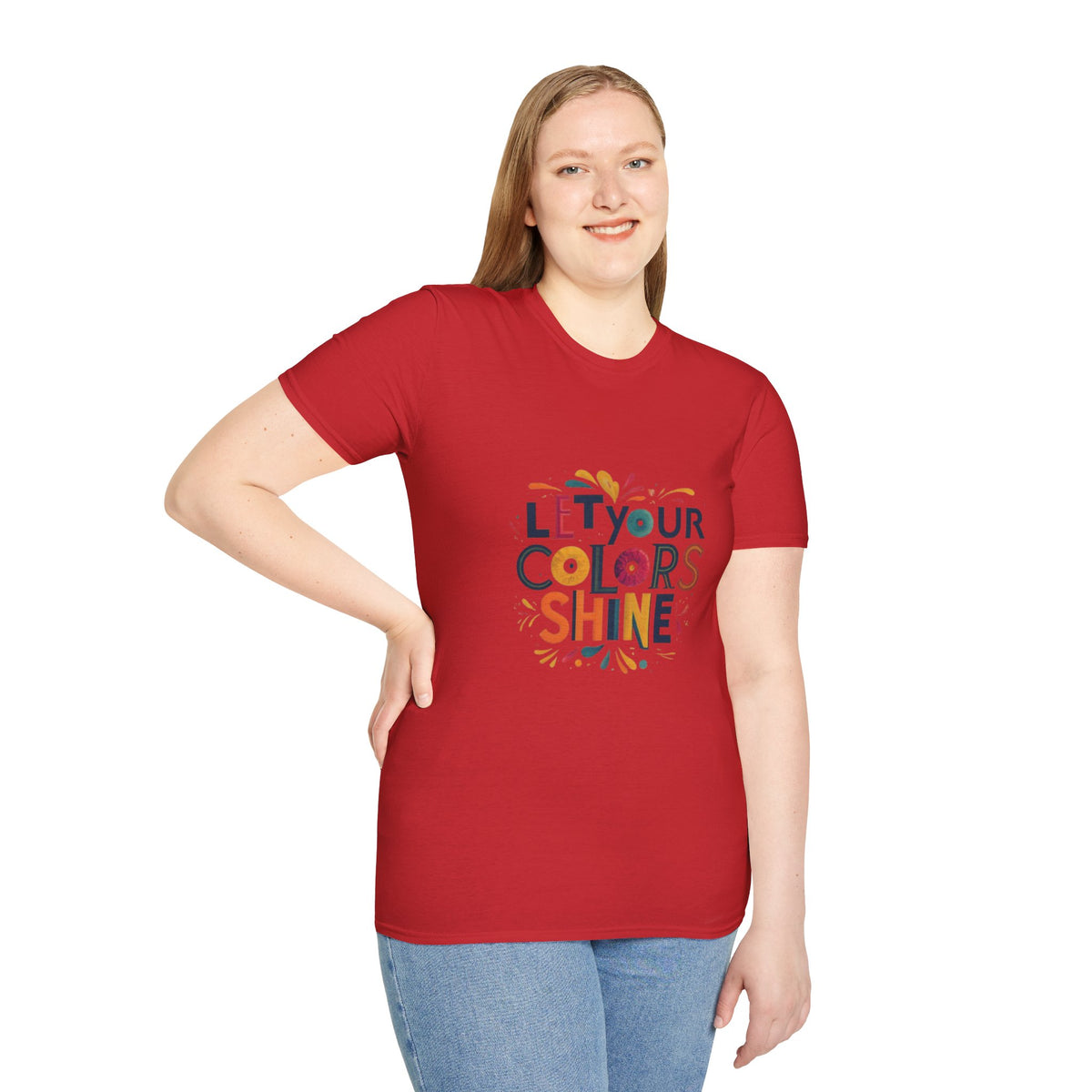 Deja que el color brille Camiseta unisex Softstyle