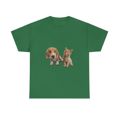 Furry Friends Pet Lovers Unisex Heavy Cotton Tee