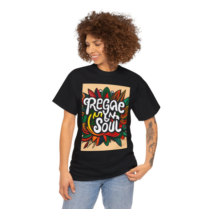 Reggae inna Yuh Soul Unisex Heavy Cotton Tee